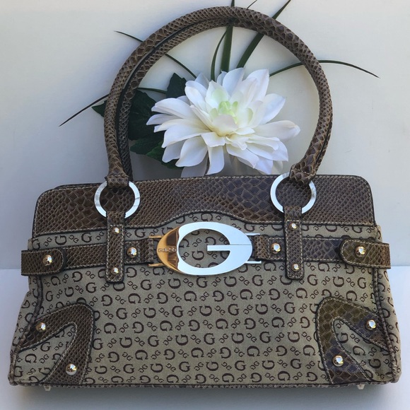 Guess Handbags - Guess | Cream & Brown Purse
